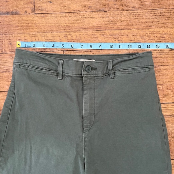 Levi's Premium Vintage Wide Leg Chino Jeans Olive Army Green Women's - Picture 5 of 9